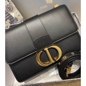 DIOR MONTAIGNE 24CM BLACK LEATHER Bags