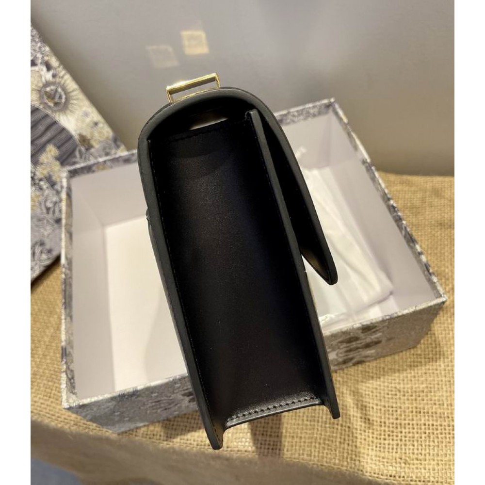 DIOR MONTAIGNE 24CM BLACK LEATHER Bags