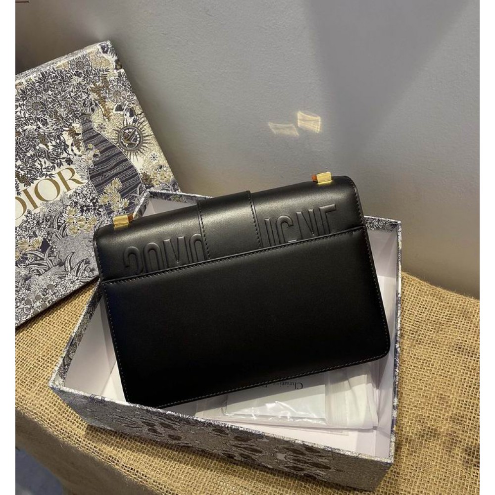 DIOR MONTAIGNE 24CM BLACK LEATHER Bags