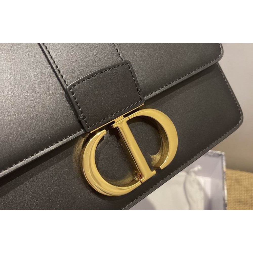 DIOR MONTAIGNE 24CM BLACK LEATHER Bags
