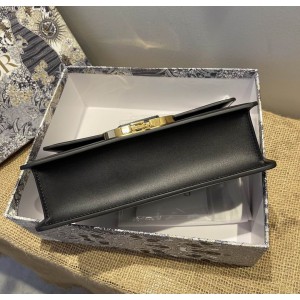 DIOR MONTAIGNE 24CM BLACK LEATHER Bags