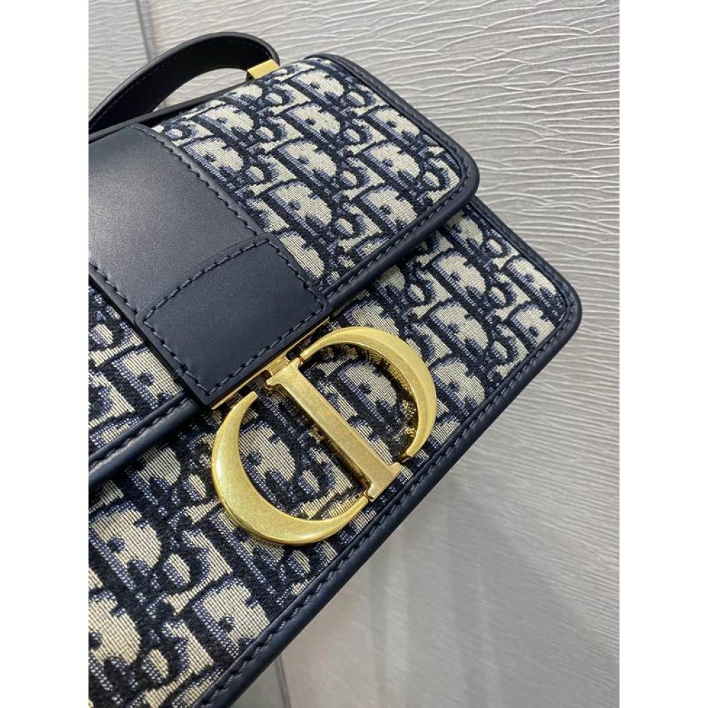 DIOR MONTAIGNE 24CM OBLIQUE BLUE Bags
