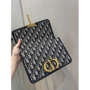 DIOR MONTAIGNE 24CM OBLIQUE BLUE Bags