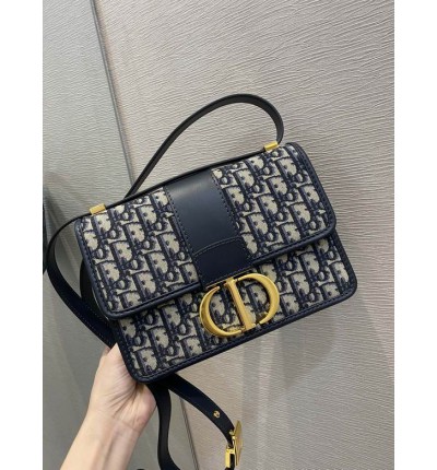 DIOR MONTAIGNE 24CM OBLIQUE BLUE