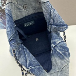 CHANEL22 42X39CM JEANS FABRIC Bags
