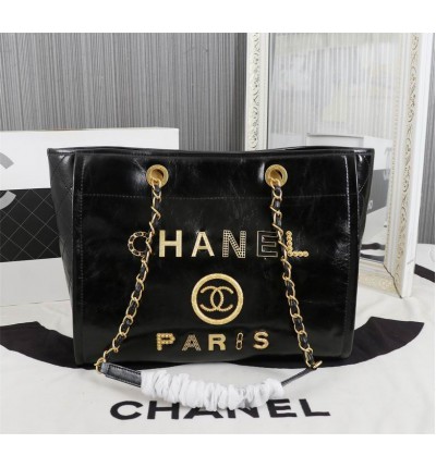 CHANEL SHOPPING LEATHER 33X24CM ALL COLOURS