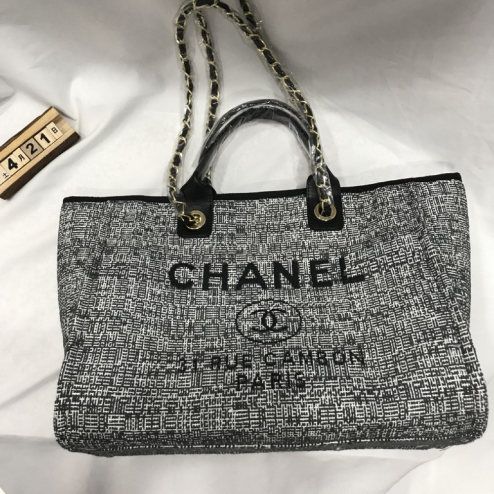 CHANEL SHOPPING FABRIC BAG 38X30CM ALL COLOURS Bags