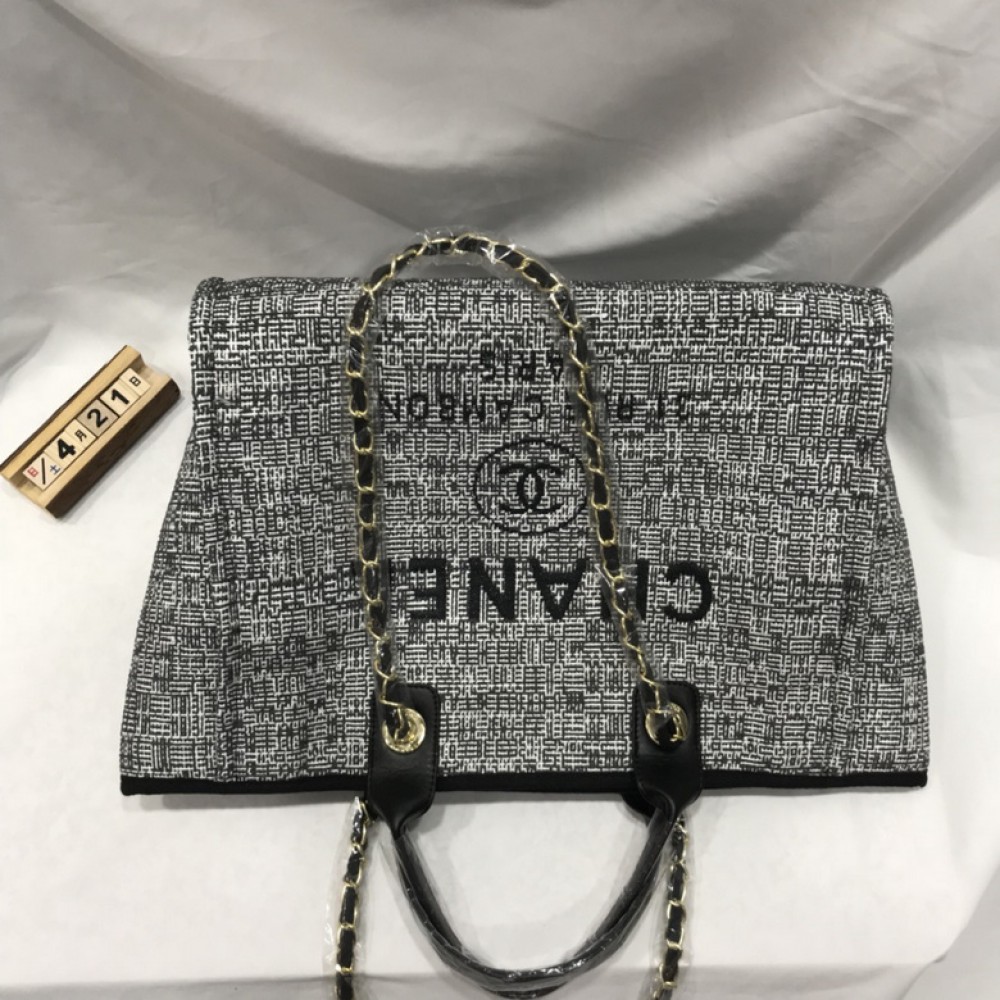 CHANEL SHOPPING FABRIC BAG 38X30CM ALL COLOURS Bags