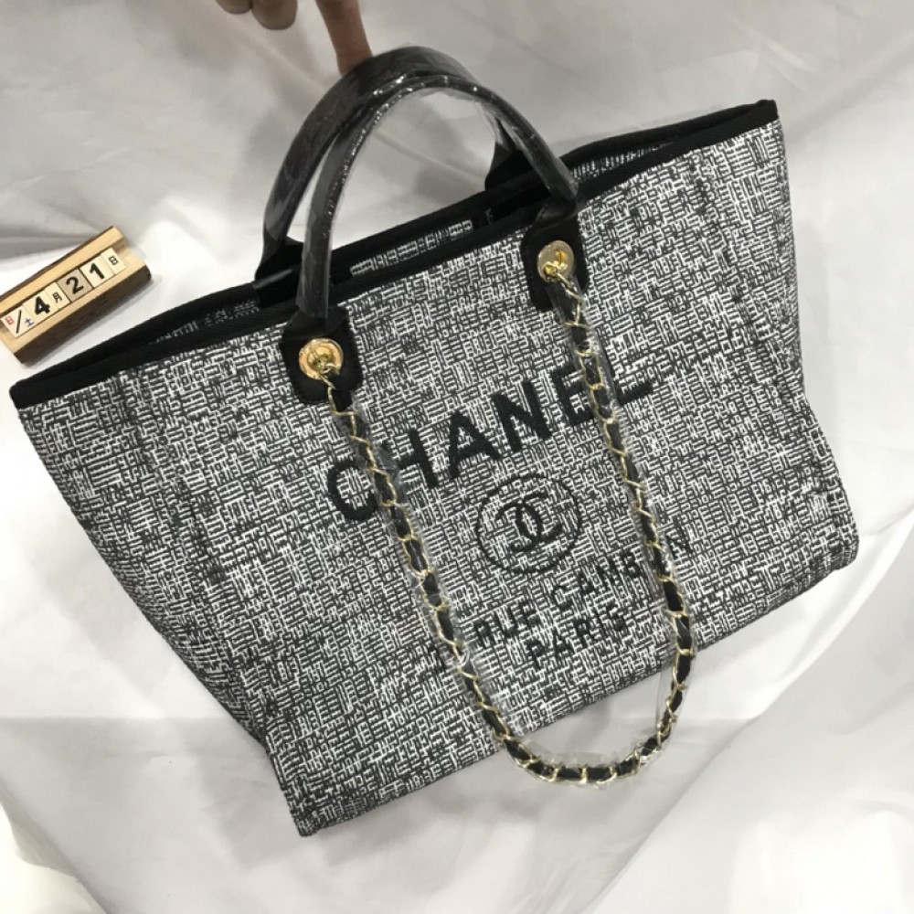 CHANEL SHOPPING FABRIC BAG 38X30CM ALL COLOURS Bags
