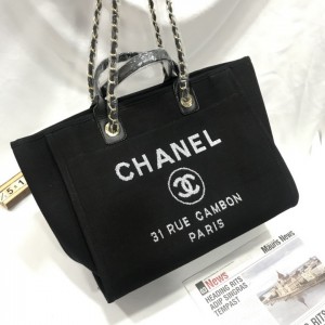 CHANEL SHOPPING FABRIC BAG 38X30CM ALL COLOURS Bags