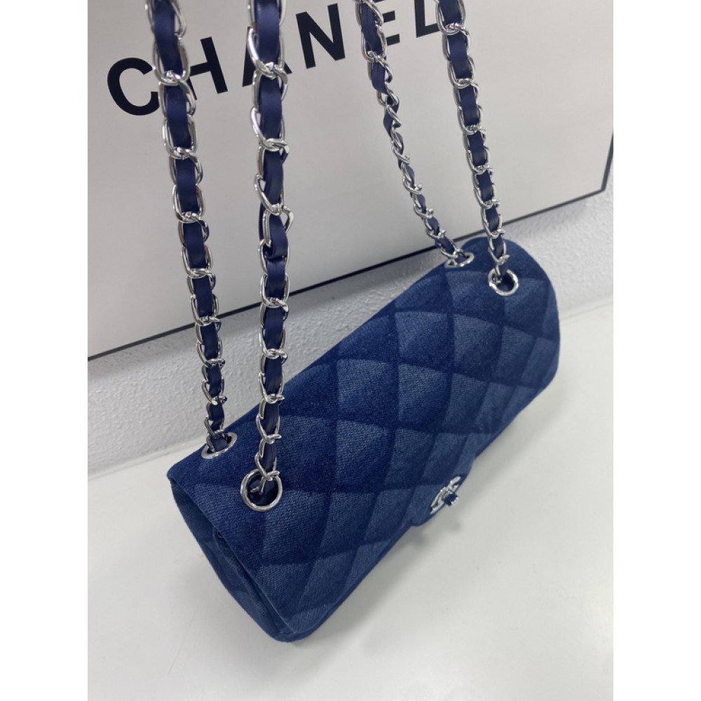 CHANEL CLASSIC FLAP 24CM JEANS Bags