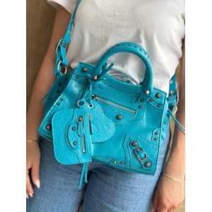 BALENCIAGA NEO CAGOLE 25.9X17.8X11.4cm BLUE Bags