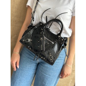 BALENCIAGA NEO CAGOLE 25.9X17.8X11.4m BLACK Bags