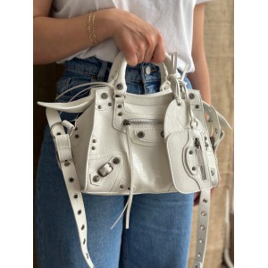 BALENCIAGA NEO CAGOLE 25.9X17.8X11.4cm WHITE Bags