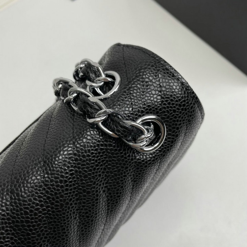 CHANEL CLASSIC FLAP 24CM CHEVRON CAVIAR Bags