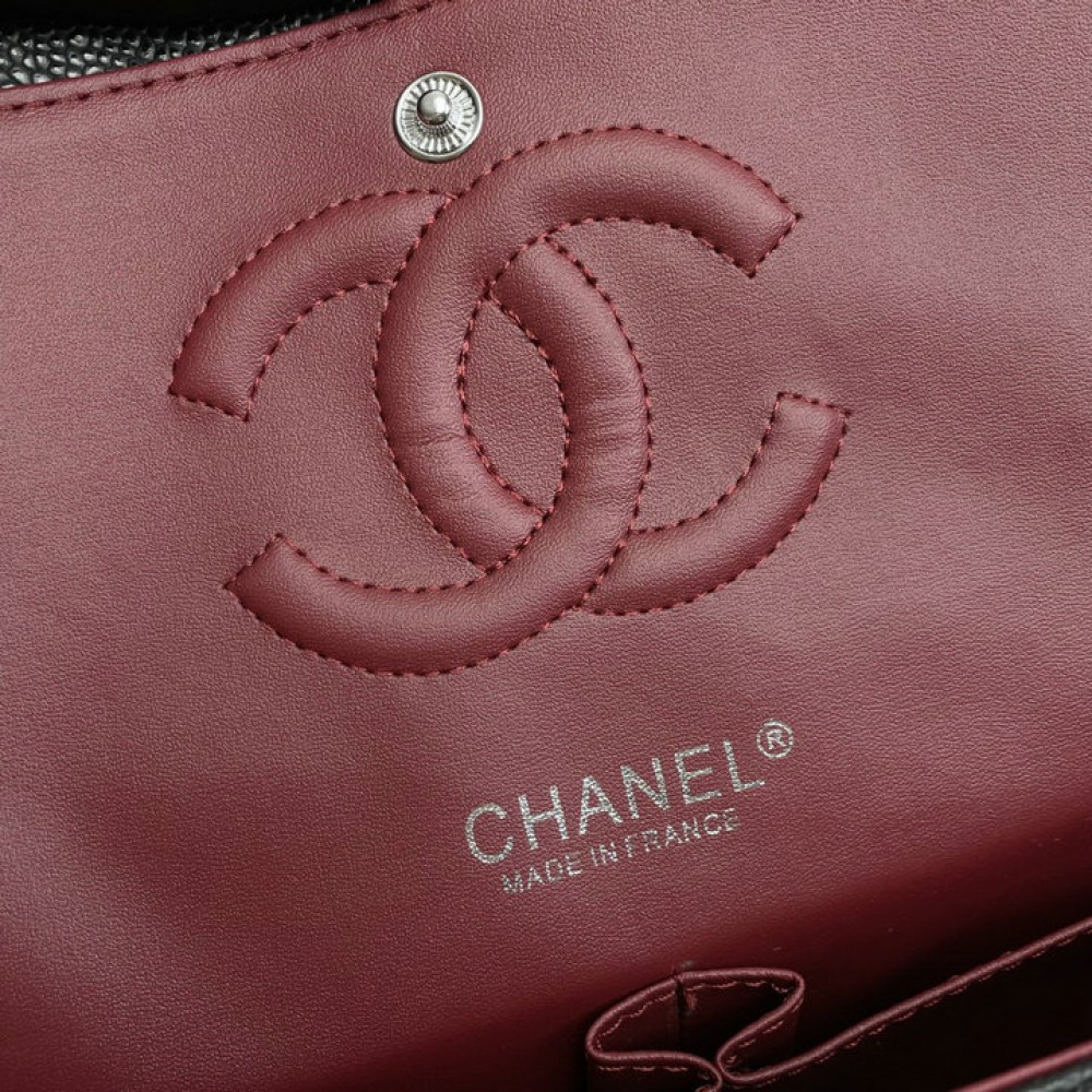 CHANEL CLASSIC FLAP 24CM CHEVRON CAVIAR Bags