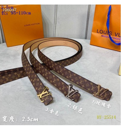 lv belt 2.5cm monogram