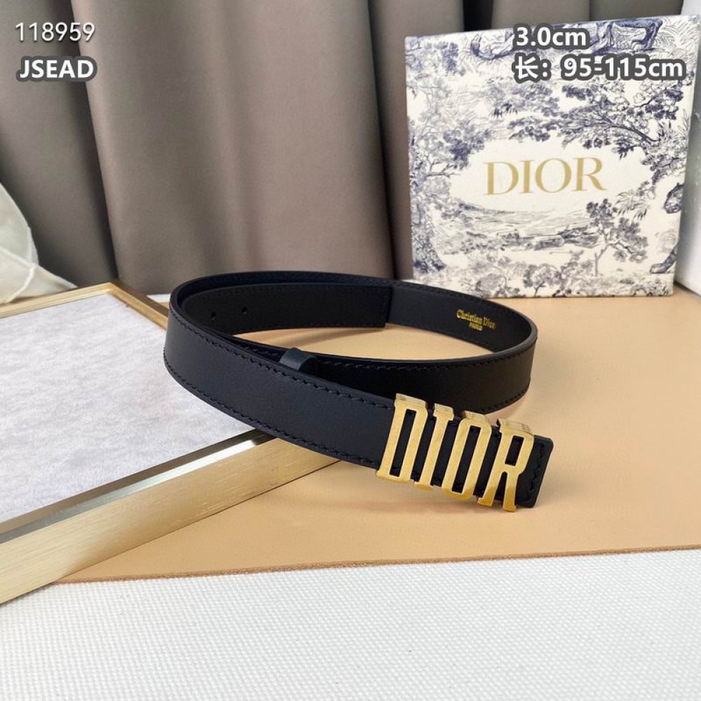 dior belt 3cm black Accesories
