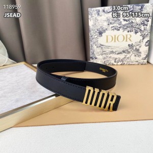 dior belt 3cm black Accesories