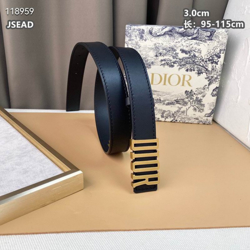 dior belt 3cm black Accesories