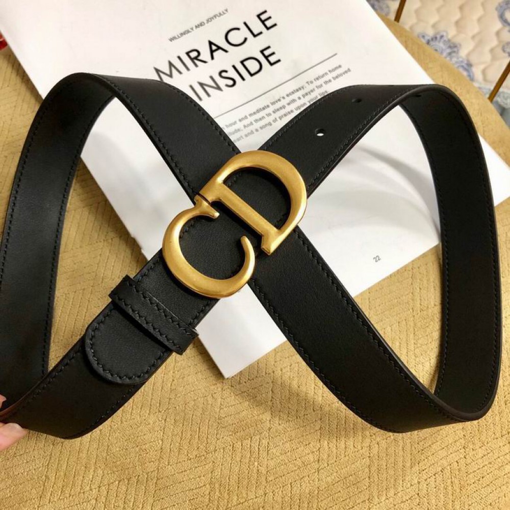 dior belt 3cm black-white Accesories