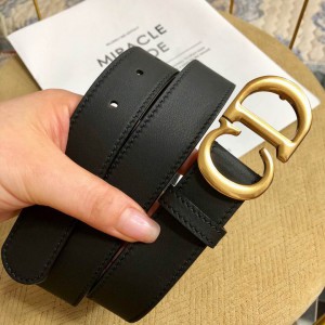 dior belt 3cm black-white Accesories