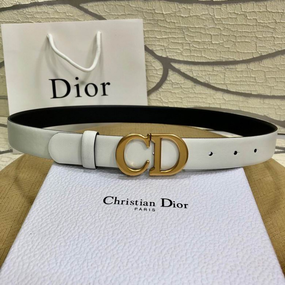 dior belt 3cm black-white Accesories