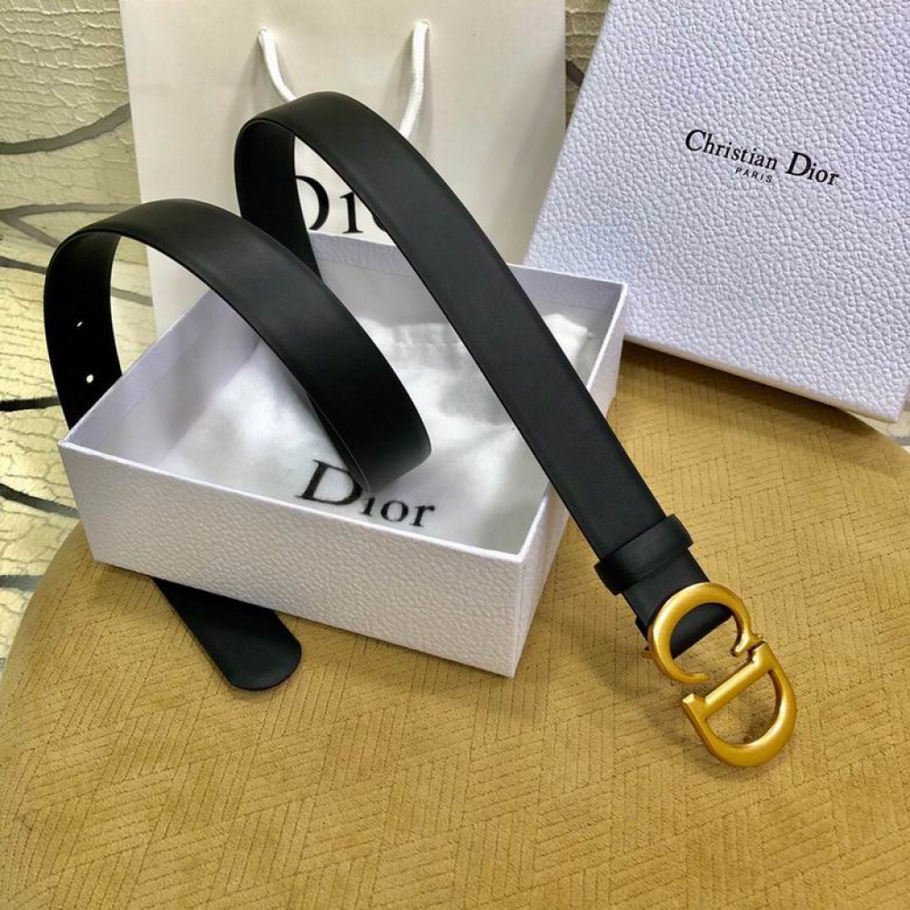 dior belt 3cm black-white Accesories