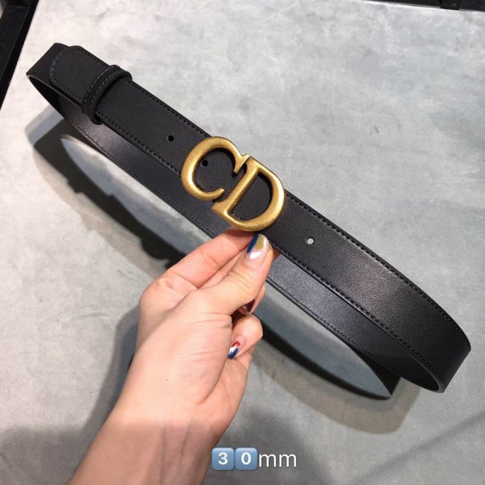 dior belt 3cm black-white Accesories