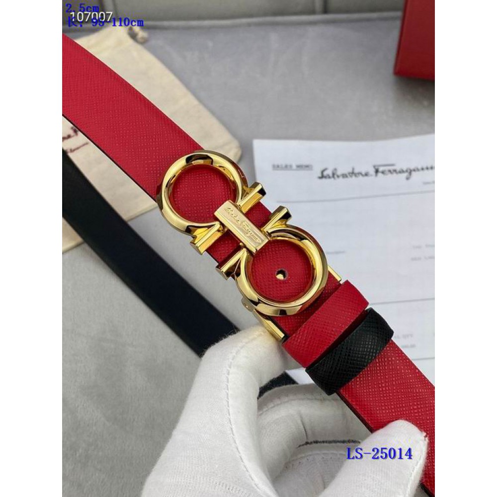 Salvatore ferragamo belt 2.5cm two sides reversible Accesories