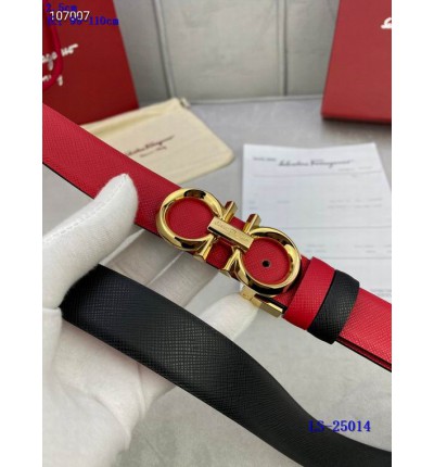 Salvatore ferragamo belt 2.5cm two sides reversible