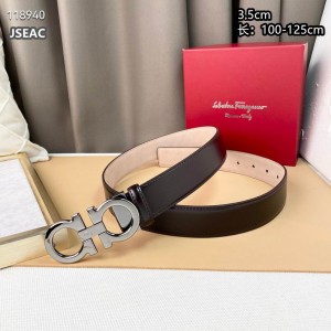 Salvatore ferragamo belt 3.8cm 3tone black Accesories