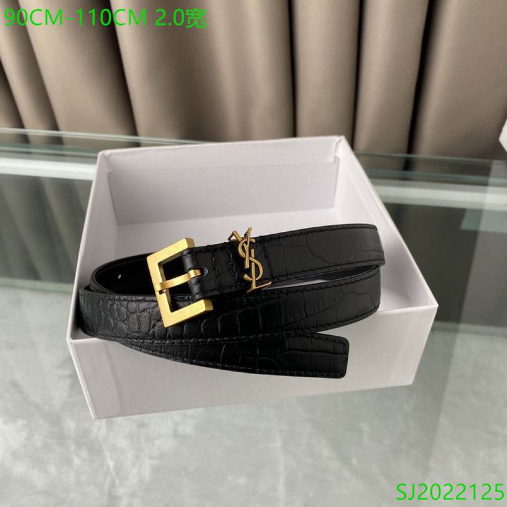 ysl belt 2cm croc effect Accesories