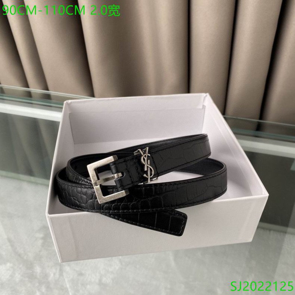 ysl belt 2cm croc effect Accesories