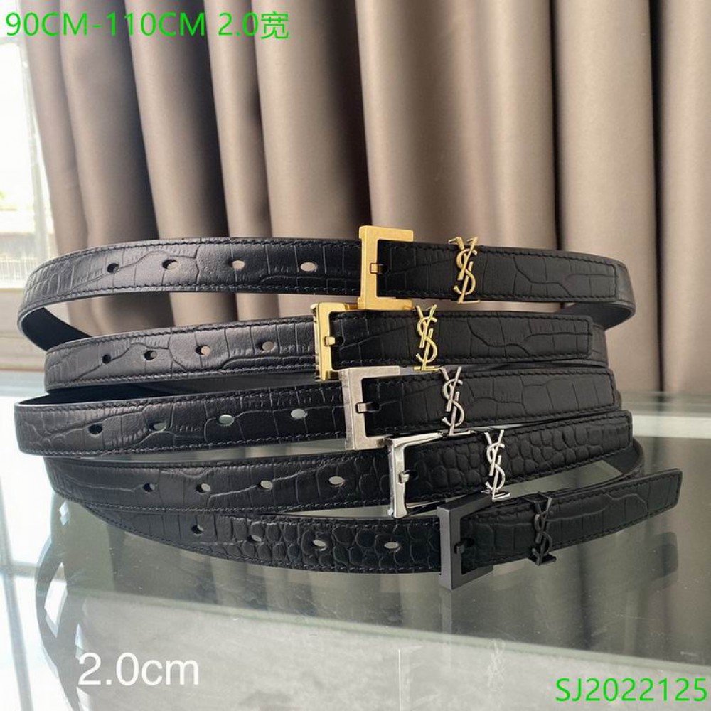 ysl belt 2cm croc effect Accesories
