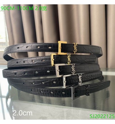 ysl belt 2cm croc effect