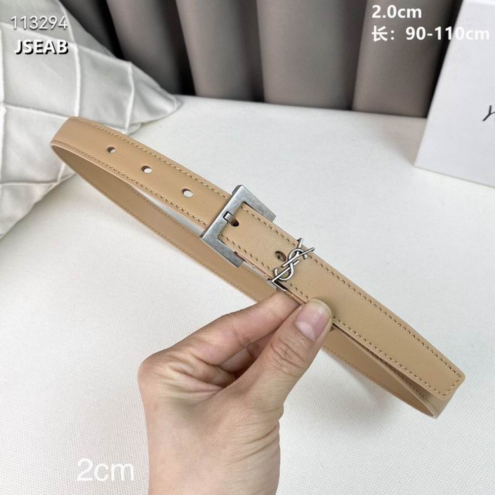 ysl belt 2cm beige Accesories