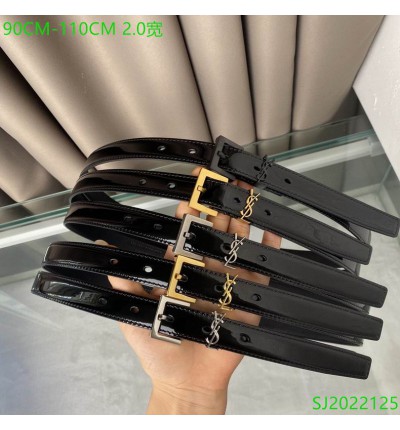 ysl belt 2cm glossy