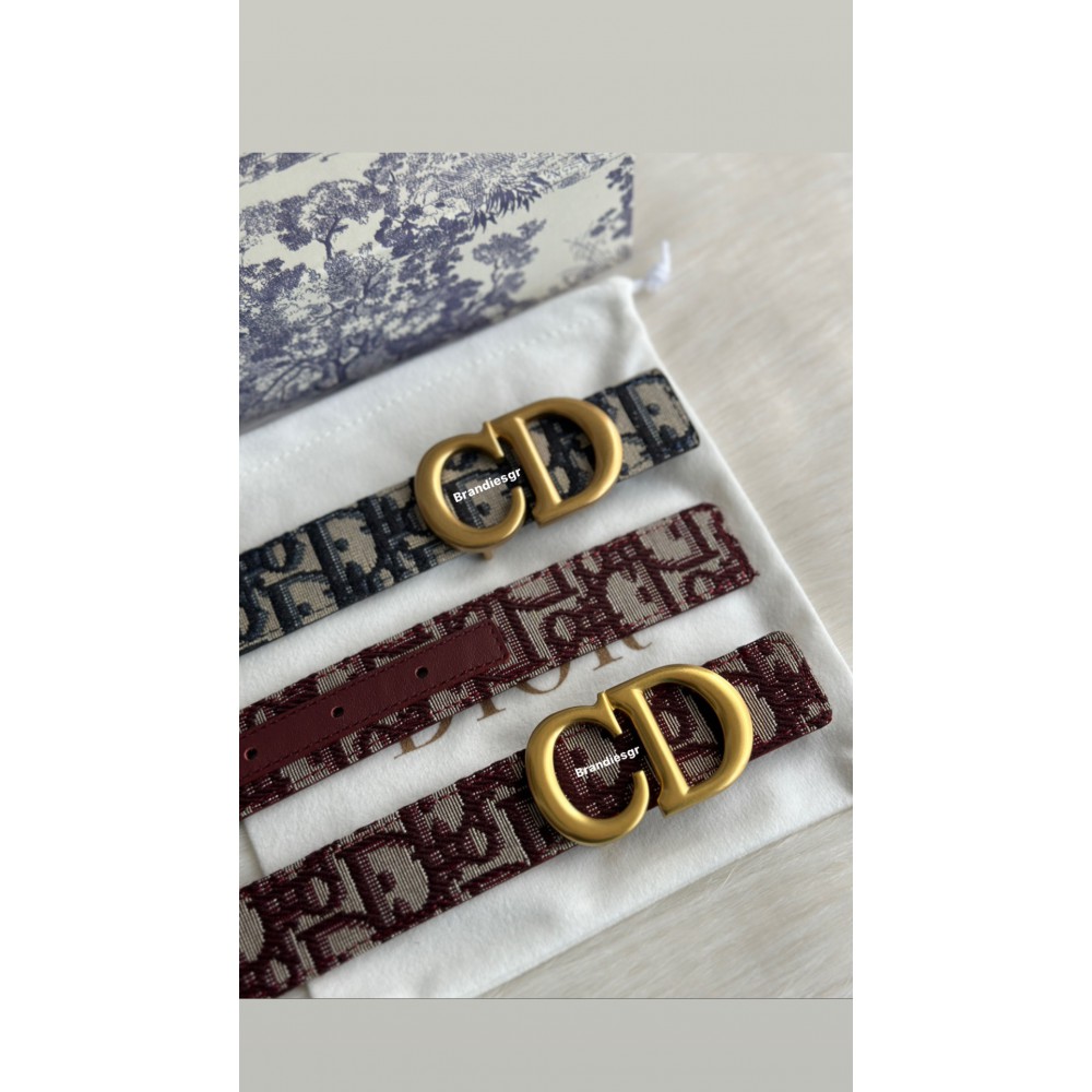 dior belt 3cm jacquard oblique Accesories