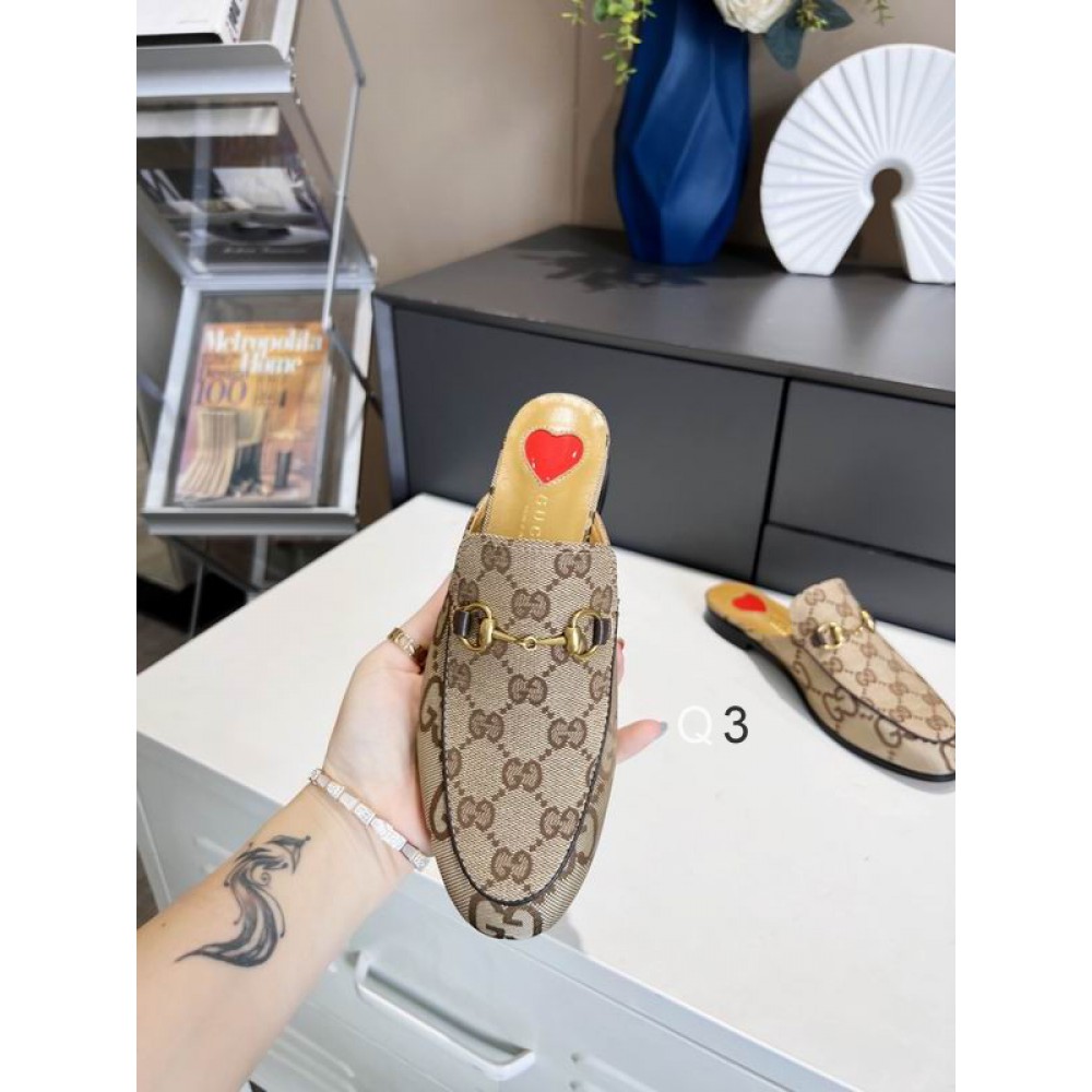 gucci half slippers canvas print 36-44 Shoes