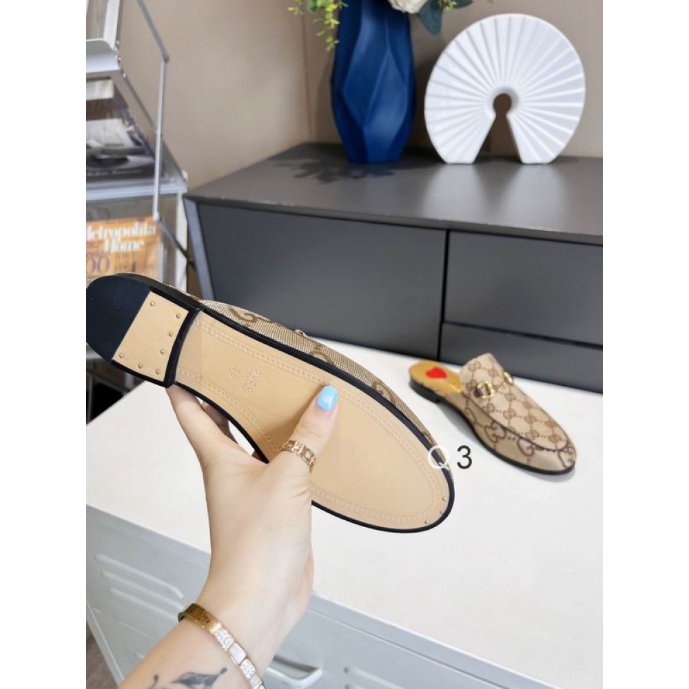 gucci half slippers canvas print 36-44 Shoes