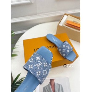 lv slippers denim 36-42 Shoes