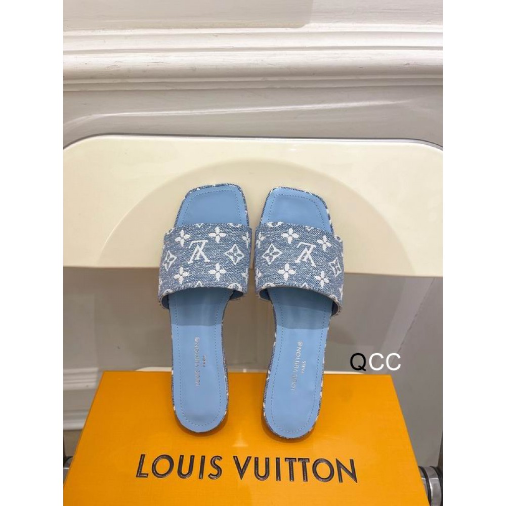lv slippers denim 36-42 Shoes