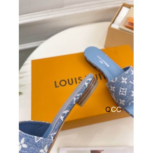 lv slippers denim 36-42 Shoes
