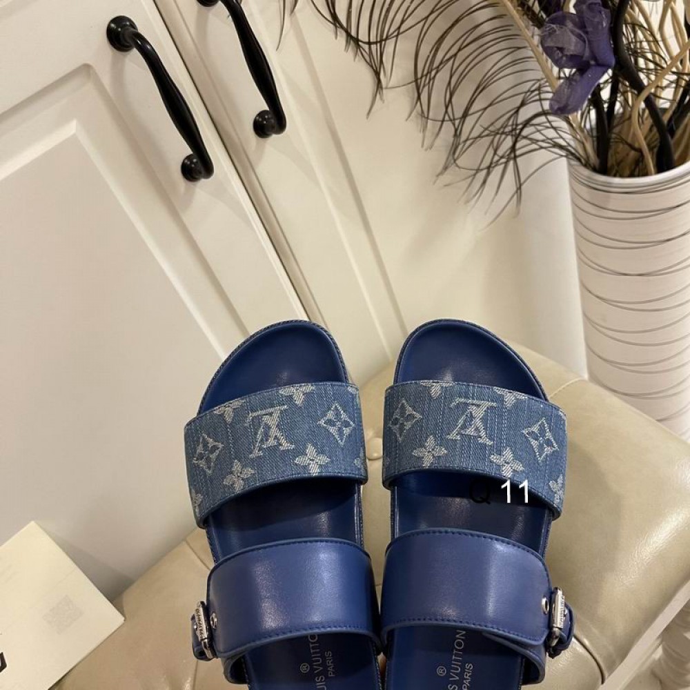 lv sandals 36-45 denim Shoes