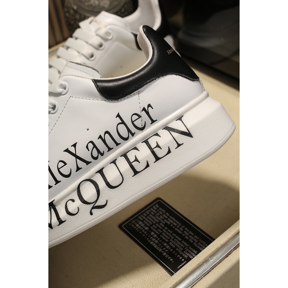 Alexander mcqueen black letters logo leather 36-46 Shoes