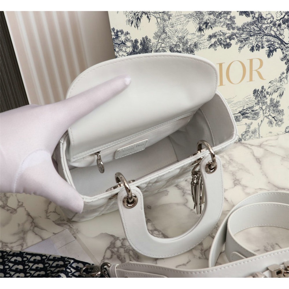 Dior lady small size 20x18x8cm lambskin leather Bags