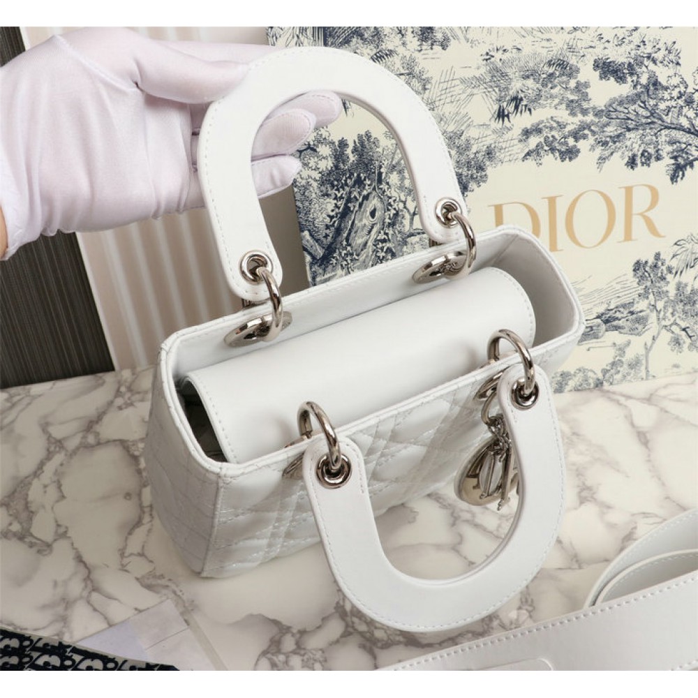 Dior lady small size 20x18x8cm lambskin leather Bags