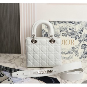 Dior lady small size 20x18x8cm lambskin leather Bags