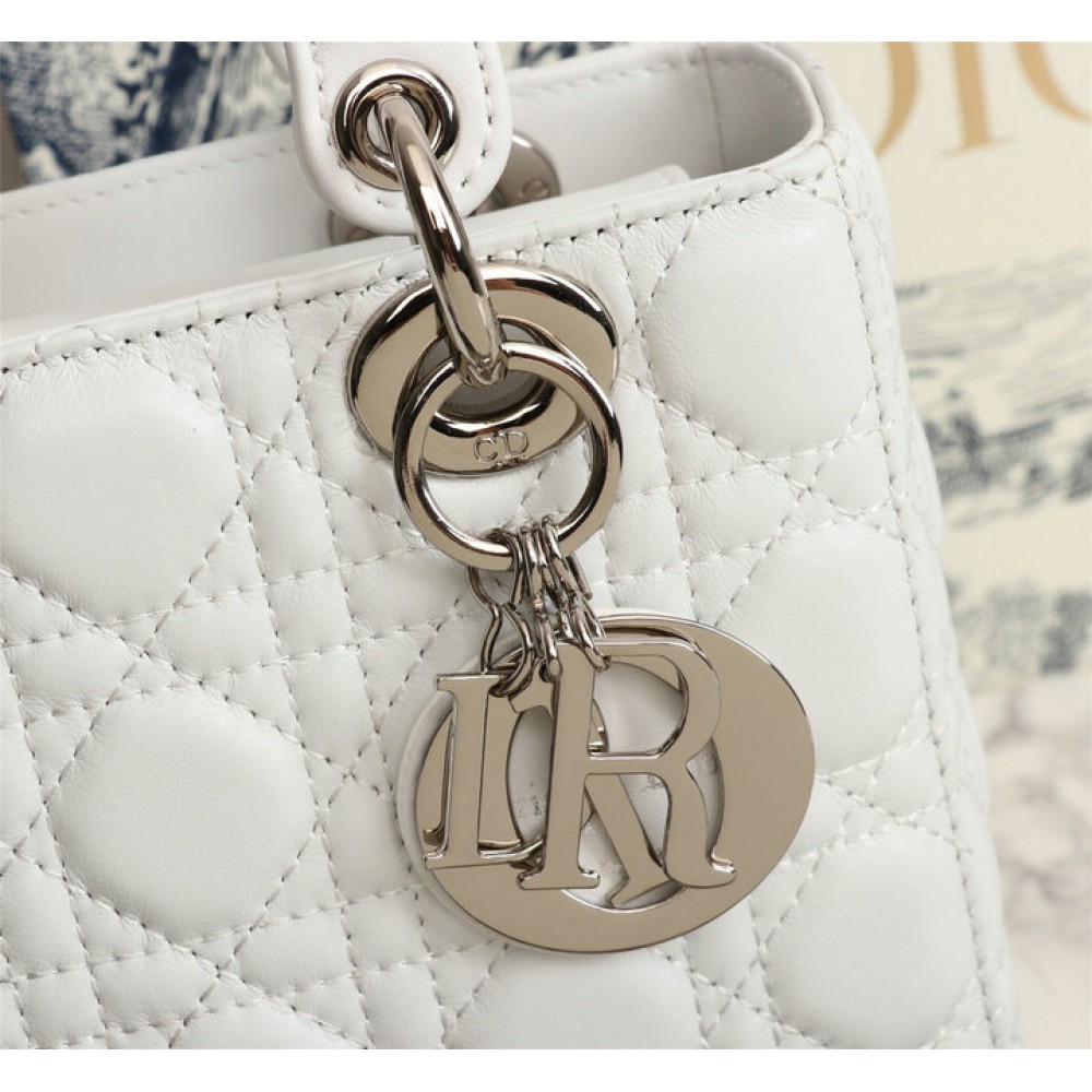 Dior lady small size 20x18x8cm lambskin leather Bags